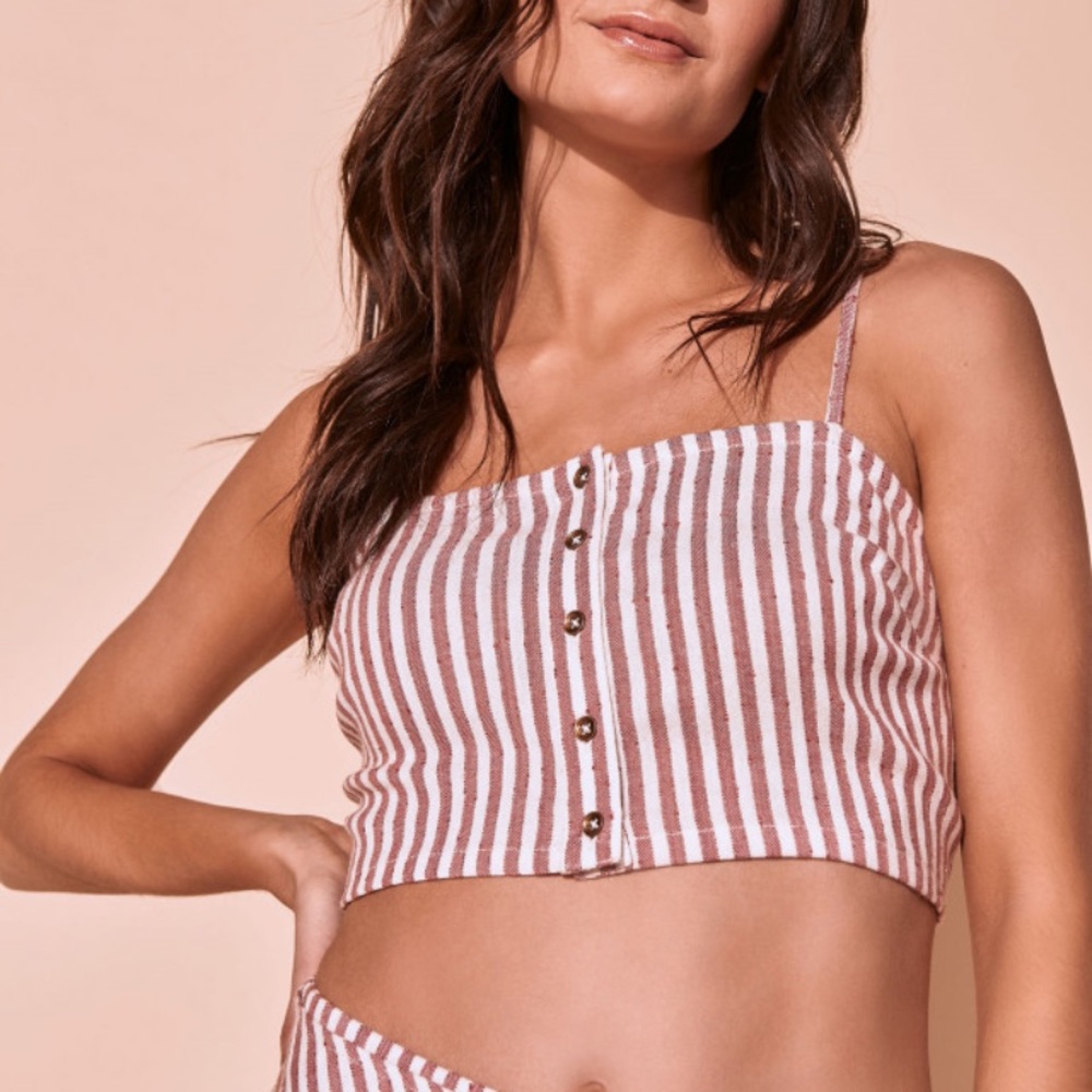 Billabong SINCERELY JULES STRAIGHT TO IT CROP TOP